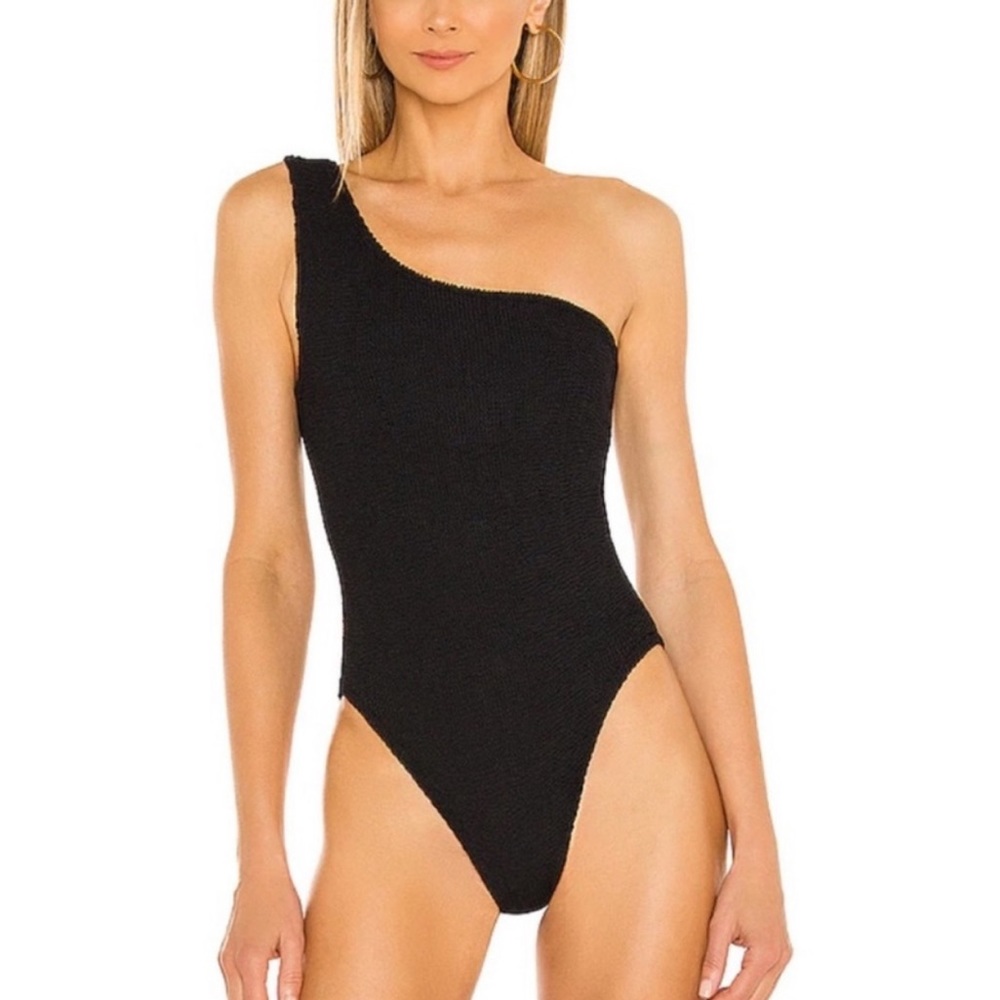 New Hunza G Nancy one shoulder in black